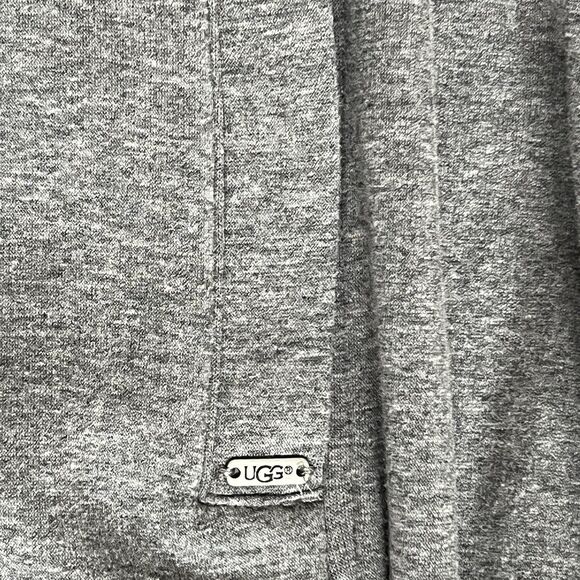 UGG Pichot Turtleneck Poncho Size M/L Grey Heather Pockets Cozy Oversized Throw - Picture 4 of 15